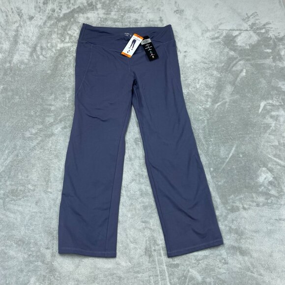 Jockey XXL Skechers GOFLEX High Waisted Leggings Navy Polyester Spandex 6577 - Picture 1 of 9